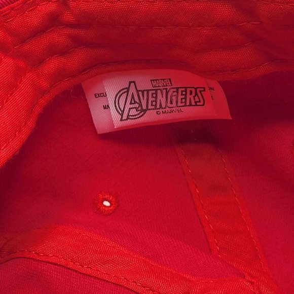 Culturefly Marvel Avengers Iron Man Youth Hat Ball Cap Red - Picture 11 of 12